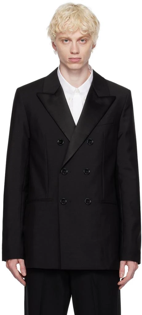 商品AMI|Black Double Breasted Jacket,价格¥3672,第1张图片