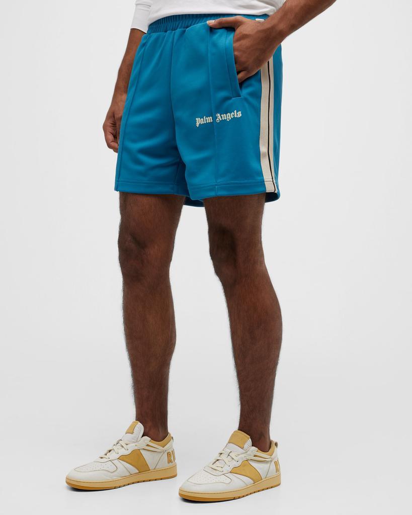 商品Palm Angels|Men's Pintuck Side-Stripe Track Shorts,价格¥2604,第1张图片