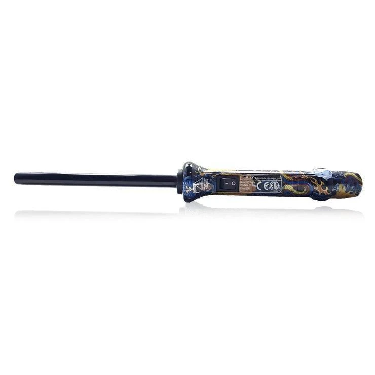 商品ISO Beauty|Black Dragon Tattoo Clipless 13MM Tourmaline-Infused Ceramic Pro Curling Wand Black Tattoo,价格¥378,第1张图片