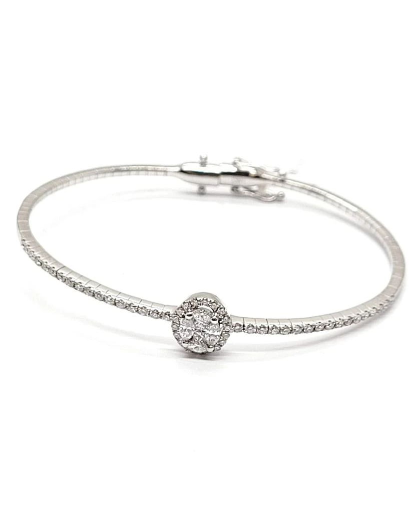 商品Andreoli|18K White Gold Diamond Bangle Bracelet,价格¥47866,第1张图片