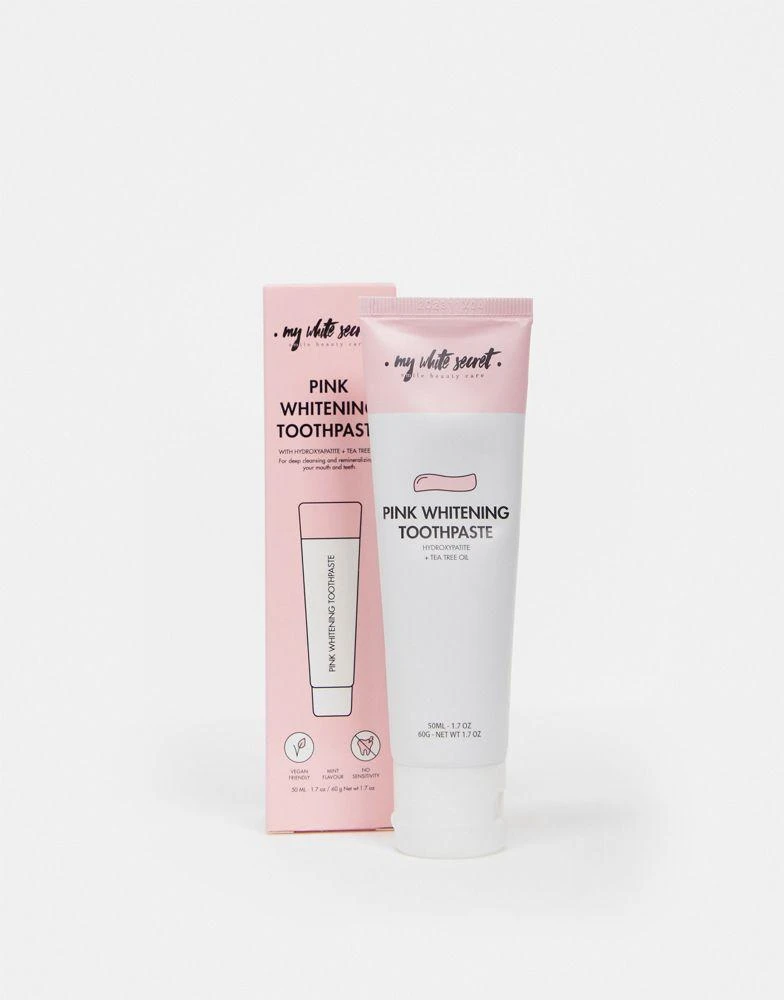 商品My White Secret|My White Secret Pink Whitening Toothpaste 60ml,价格¥69,第1张图片