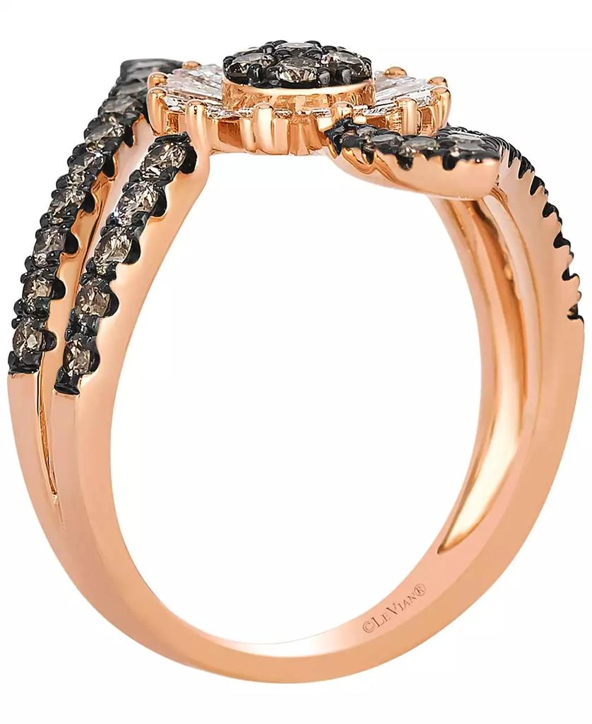 商品Le Vian|Chocolate Diamond (0.37 ct. t.w.) and Vanilla Diamond (0.89 ct. t.w.) Ring in 14K Strawberry Gold,价格¥31881,第2张图片详细描述