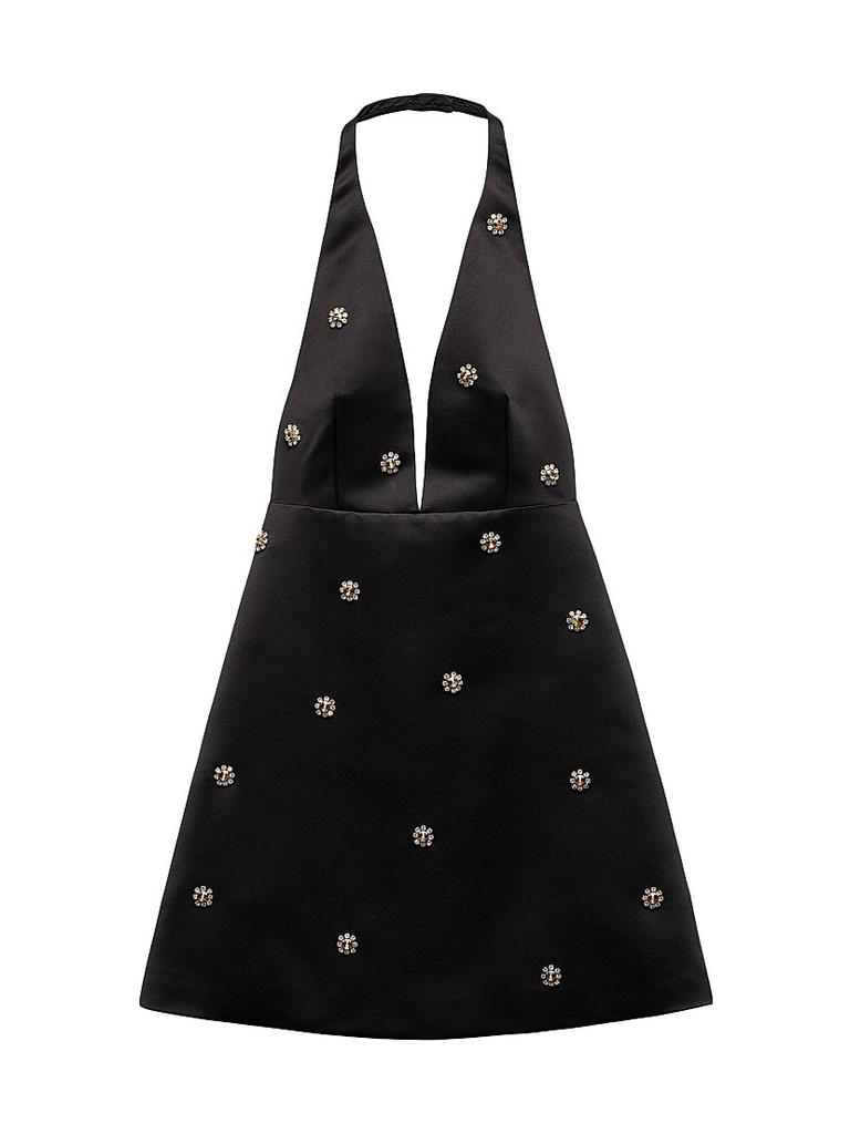 prada double satin mini dress prada double satin mini dress