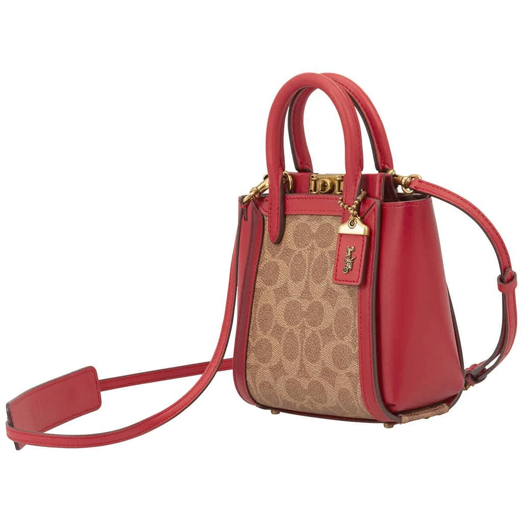 商品Coach|Coach Red Ladies Troupe Tote 16 In Signature Canvas,价格¥1327,第1张图片