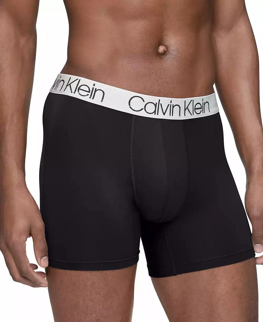 商品Calvin Klein|Men's 3-Pack Chromatic Microfiber Boxer Brief Underwear,价格¥185,第2张图片详细描述