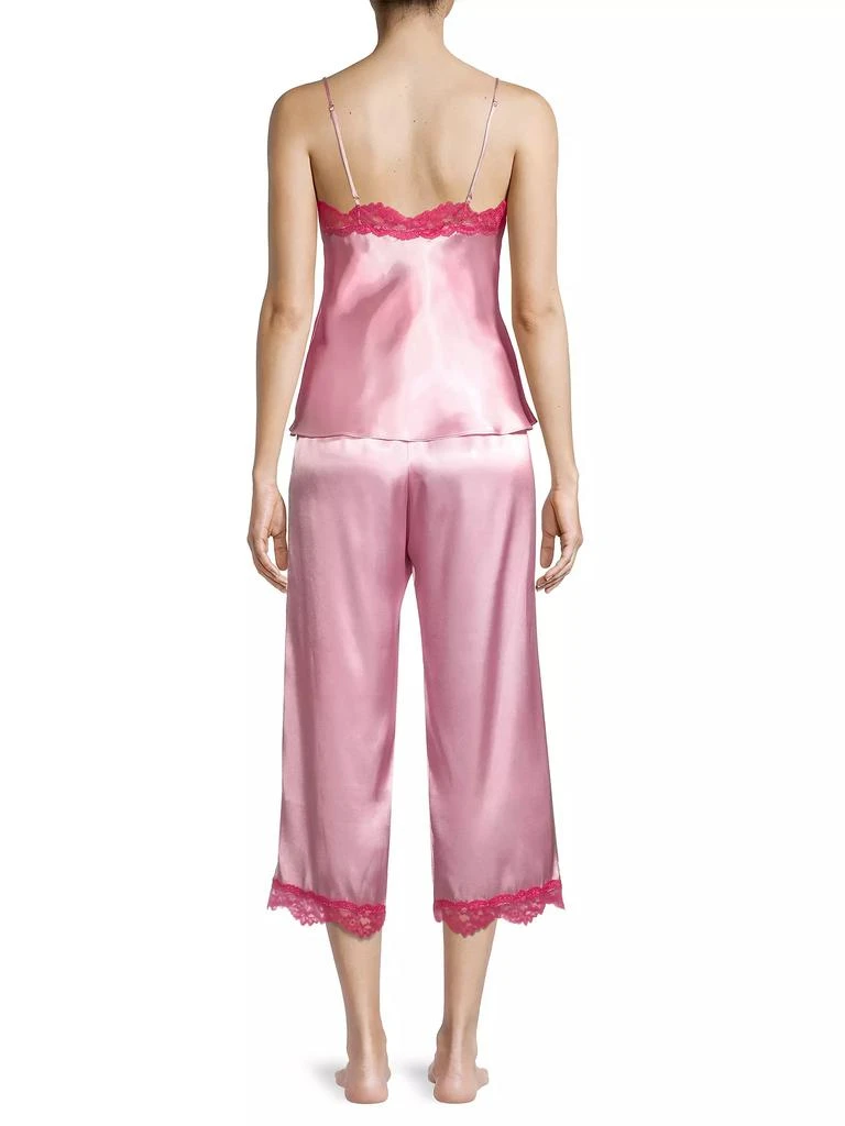 商品In Bloom|Felicity 2-Piece Satin Crop Pajama Set,价格¥512,第5张图片详细描述