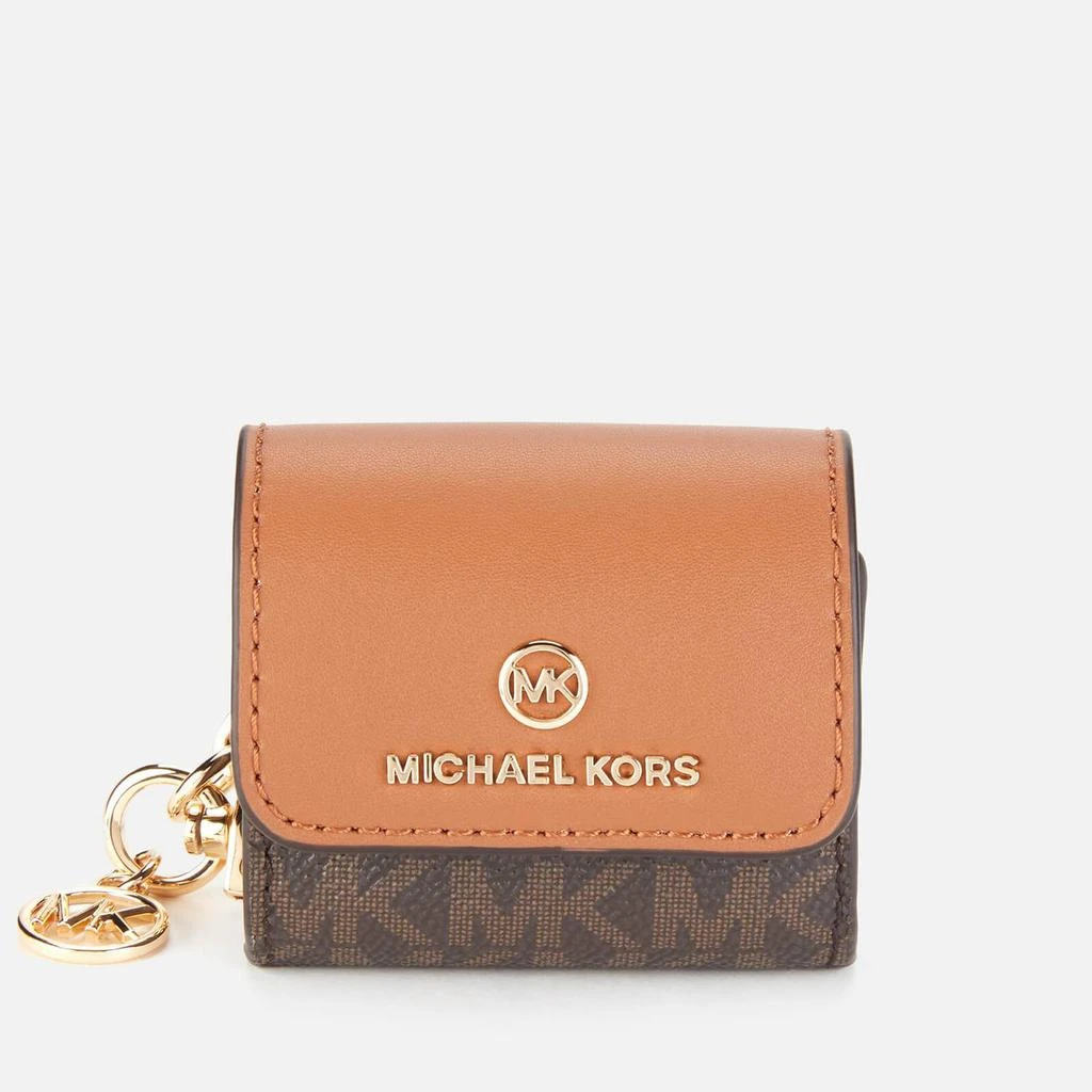 商品Michael Kors|MICHAEL Michael Kors Women's Travel Accessories Clipcase For Airpods - Brn/Acorn,价格¥322,第1张图片