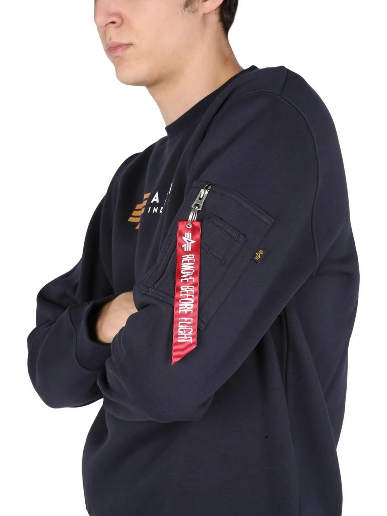 商品Alpha Industries|Alpha Industries Sweatshirt With Logo Print,价格¥628,第4张图片详细描述