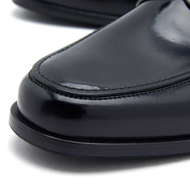 Prada 普拉达 男士黑色皮革乐福鞋 2DB178-P39-F0002商品第4张图片规格展示