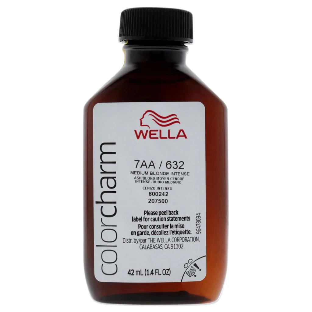 商品Wella|Color Charm Permanent Liquid Haircolor - 7AA 632 Medium Blonde Intense Ash by  for Unisex - 1.4 oz Hair Color,价格¥121,第2张图片详细描述