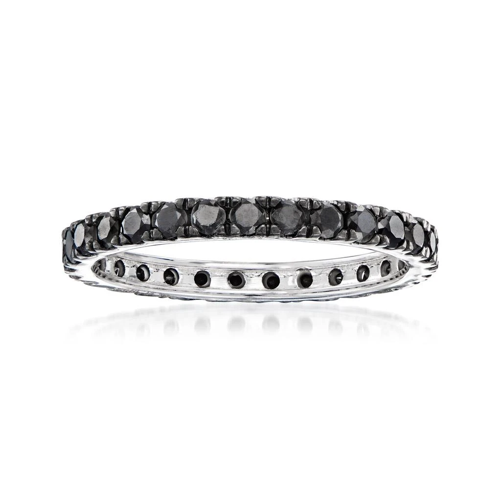 商品Ross-Simons|Black Diamond Eternity Band in 14kt White Gold,价格¥3366,第1张图片