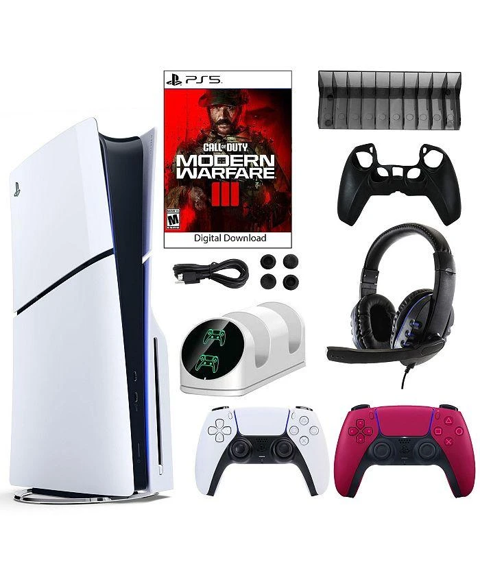 商品SONY|PS5 COD Console with Red White Dualsense Controller and Accessories Kit,价格¥6095,第1张图片详细描述