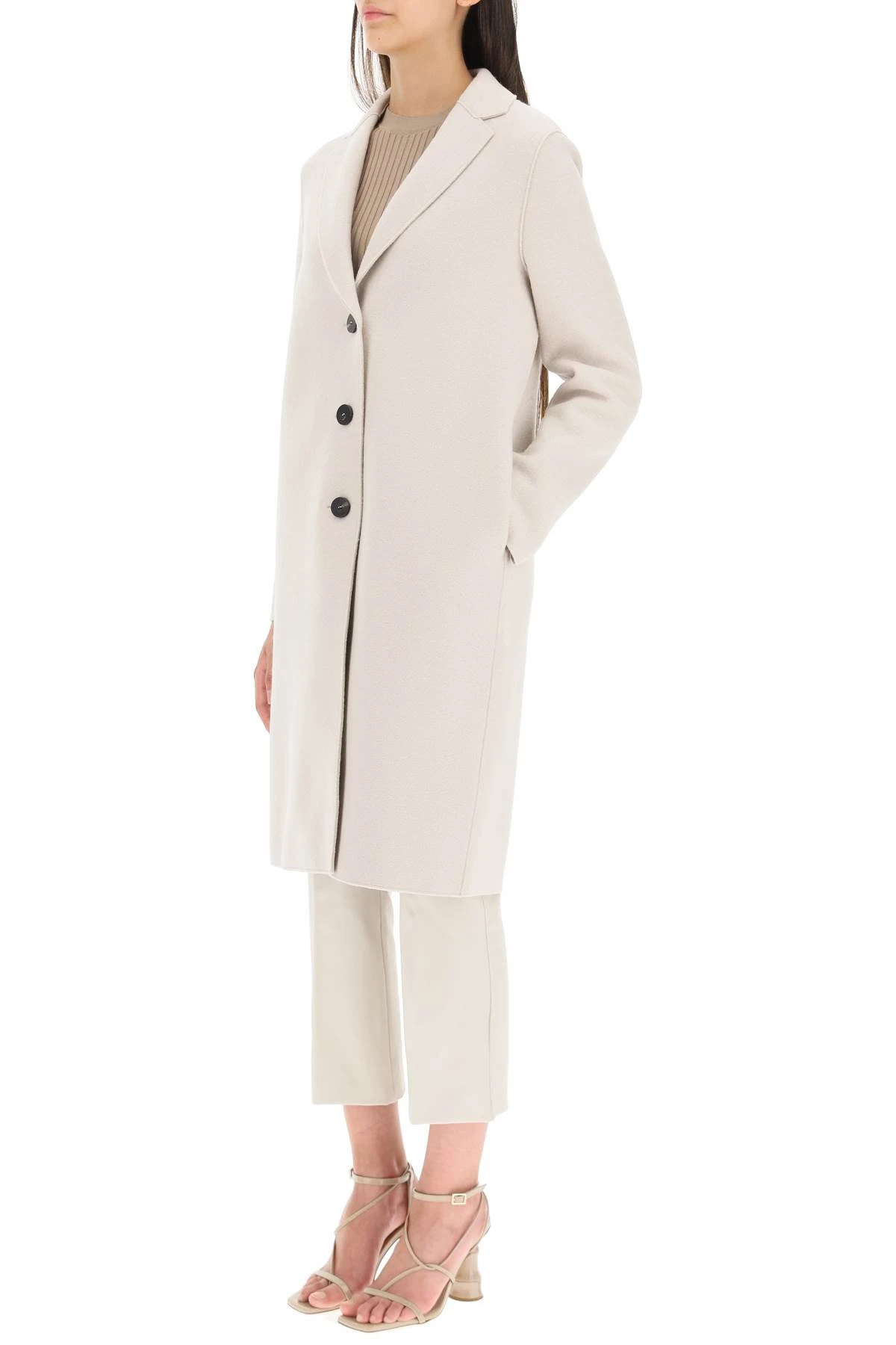 商品【商品预售7天】 Harris Wharf London|Harris Wharf London 女士大衣 A1331MLK412 米白色,价格�¥2908,第5张图片详细描述