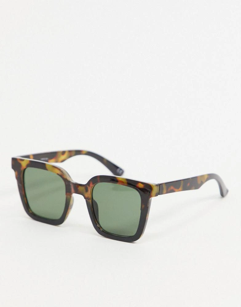 商品ASOS|ASOS DESIGN frame square sunglasses with tort blocking - BROWN,价格¥69,第1张图片