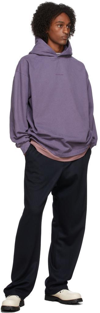 商品Acne Studios|Purple Fleece Logo Hoodie,价格¥3042,第6张图片详细描述