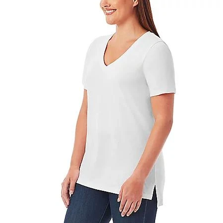 Member’s Mark Ladies 2-Pack Essential Short Sleeve V Neck Tee 商品