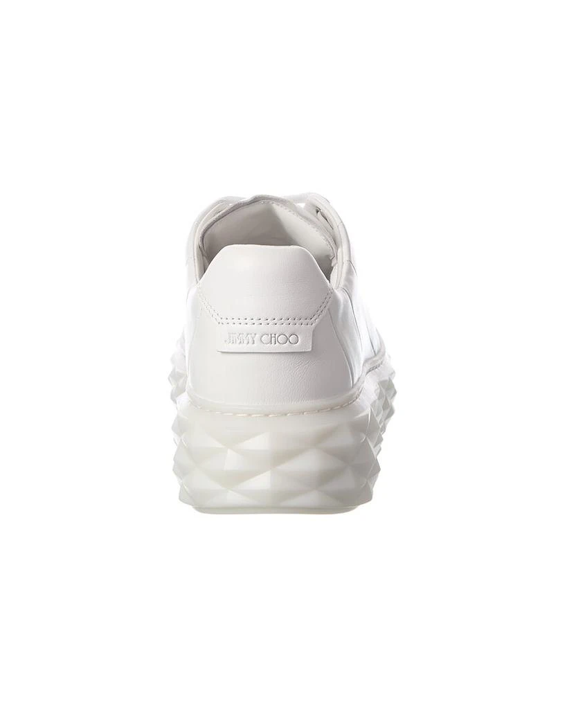 商品Jimmy Choo|Jimmy Choo Diamond Light Maxi/F Leather Sneaker,价格¥2358,第3张图片详细描述