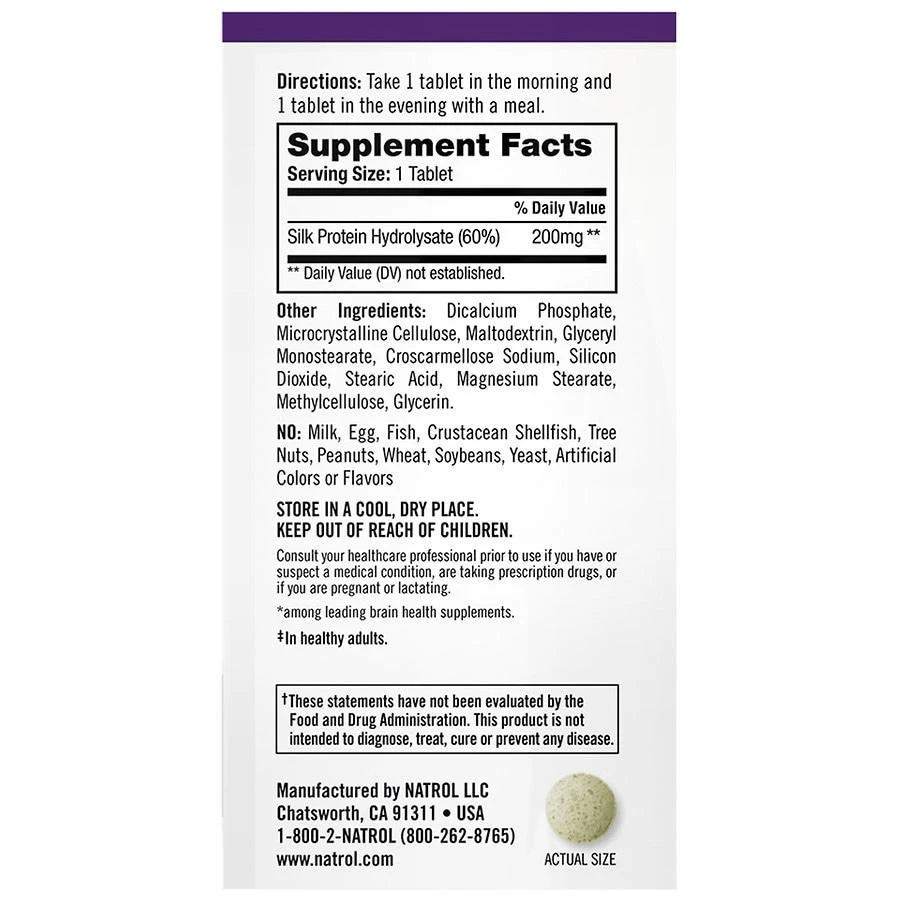 商品Natrol|Cognium For A Sharper Mind Tablets,价格¥251,第3张图片详细描述