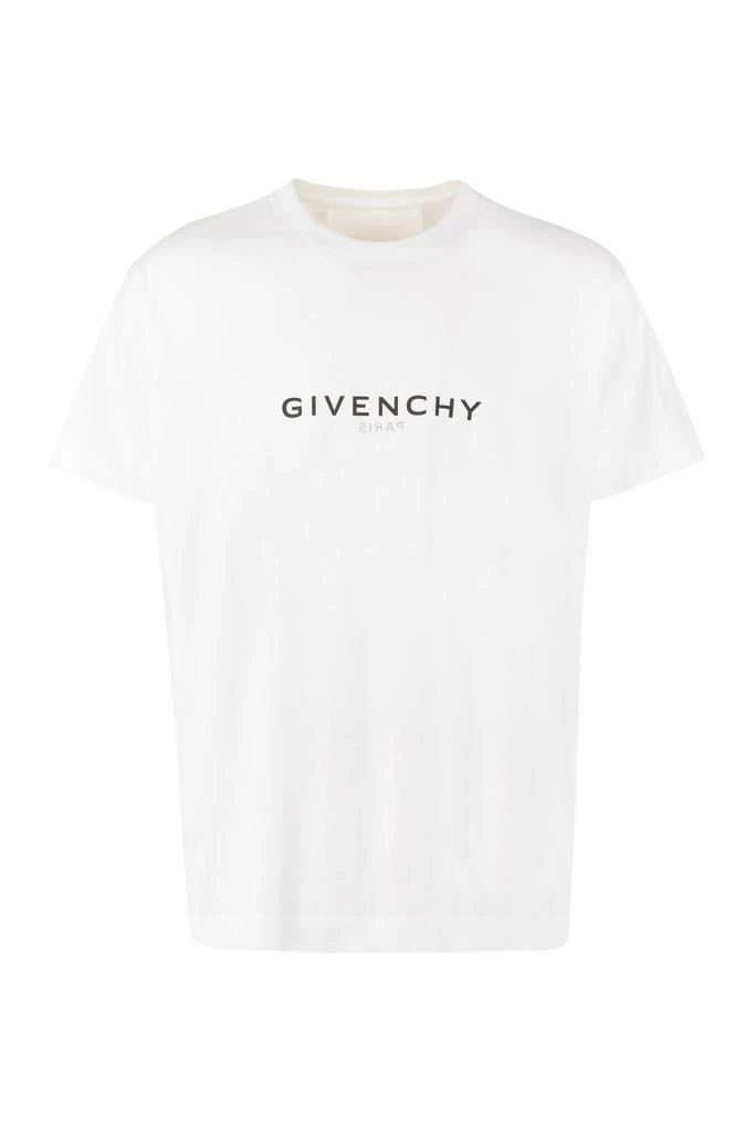 商品Givenchy|Givenchy Logo Printed Round Neck Oversized T-Shirt,价格¥2420,第1张图片