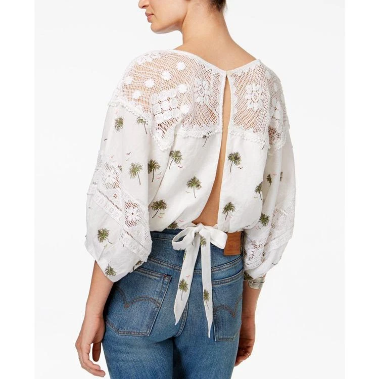 商品Free People|Carolina Embroidered Lace Top,价格¥749,第3张图片详细描述