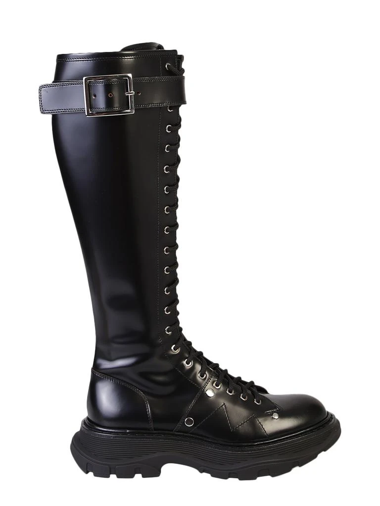 商品Alexander McQueen|Alexander McQueen Tread Knee-High Boots,价格¥5650,第1张图片