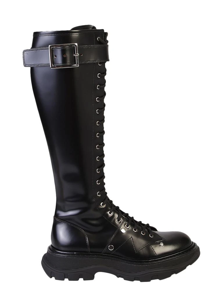 商品Alexander McQueen|Alexander McQueen Tread Knee-High Boots,价格¥3674,第1张图片