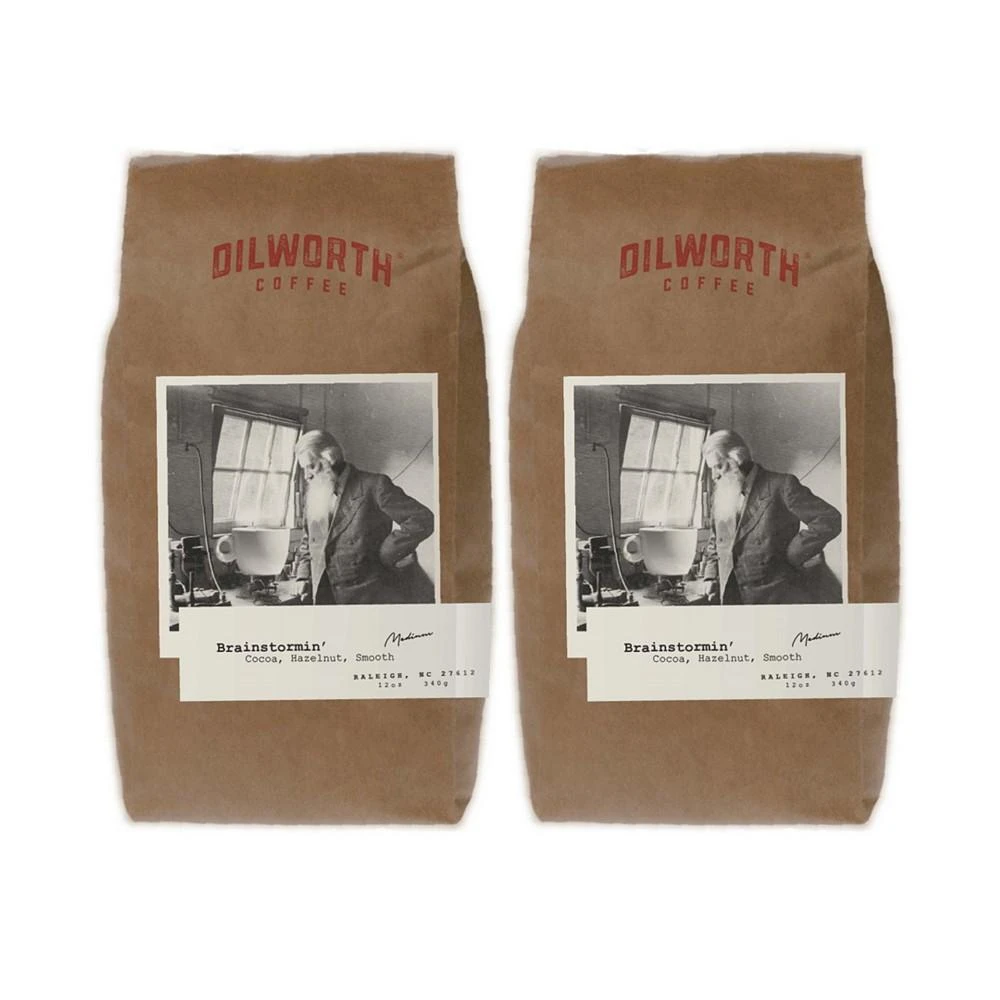 商品Dilworth Coffee|Medium Roast Ground Coffee - South America, Brainstormin, Pack of 2,价格¥218,第1张图片