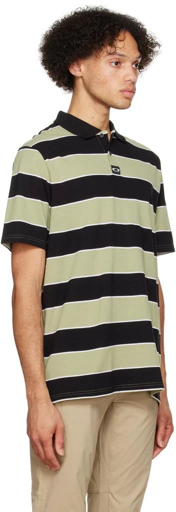 商品Oakley|Green & Black Retro Soft Stripe Polo,价格¥145,第2张图片详细描述