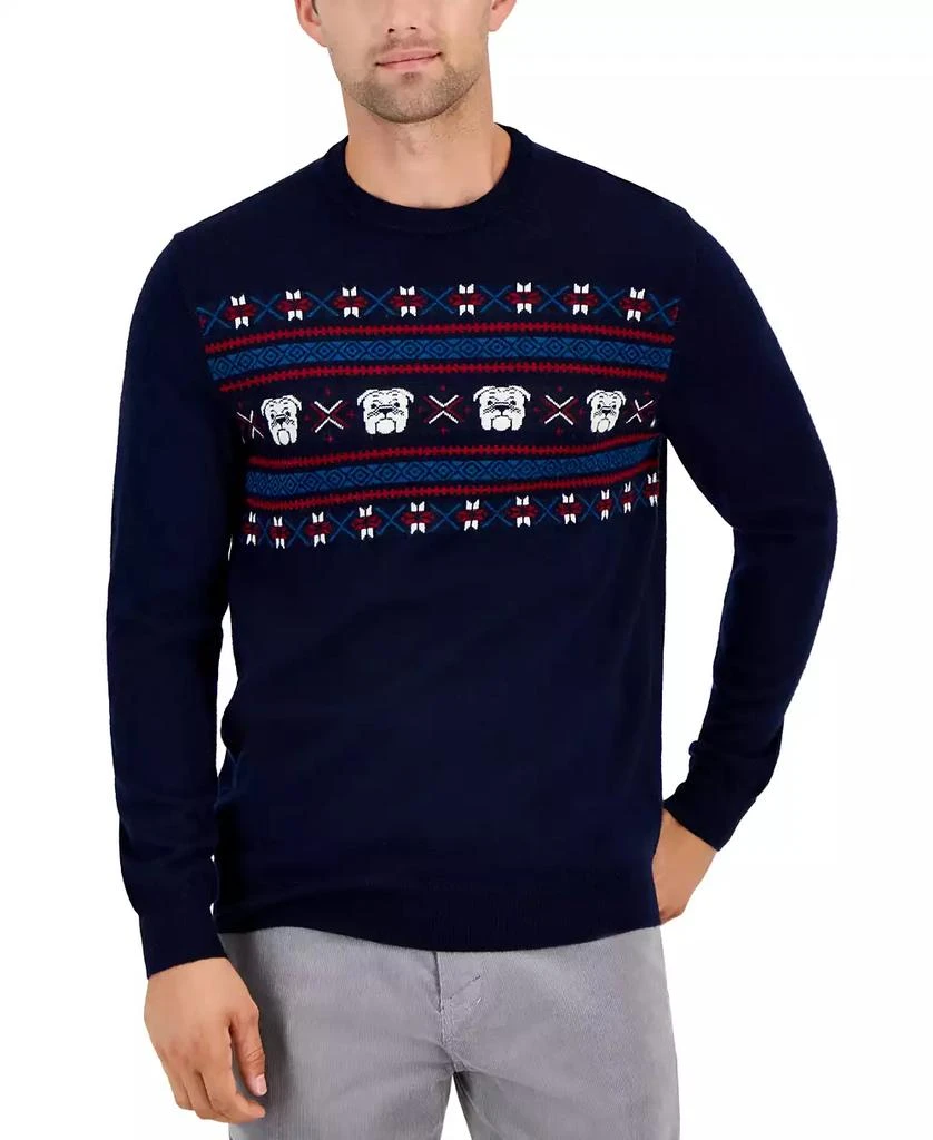 商品Club Room|Men's Bulldog Fair Isle Sweater, Created for Macy's,价格¥142,第1张图片