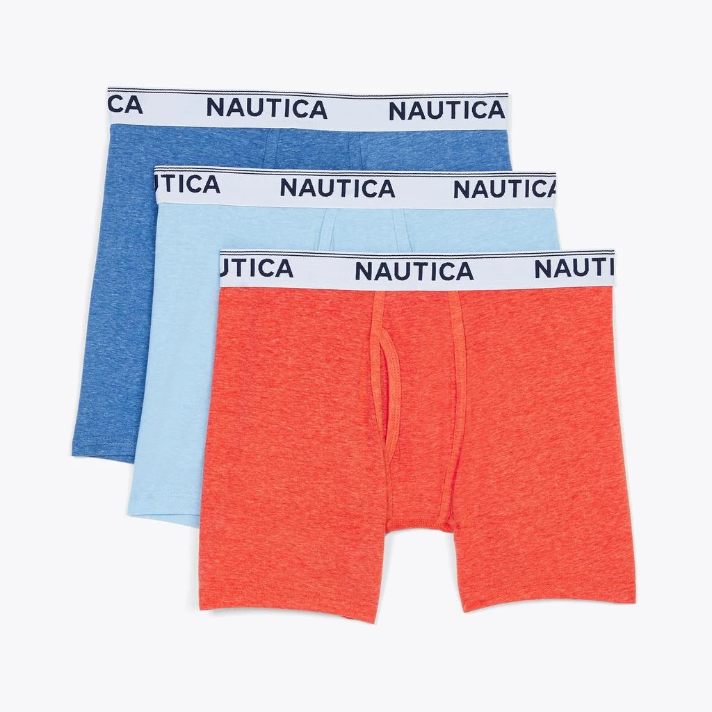 商品Nautica|Nautica Mens Stretch Performance Boxer Briefs, 3-Pack,价格¥103,第2张图片详细描述