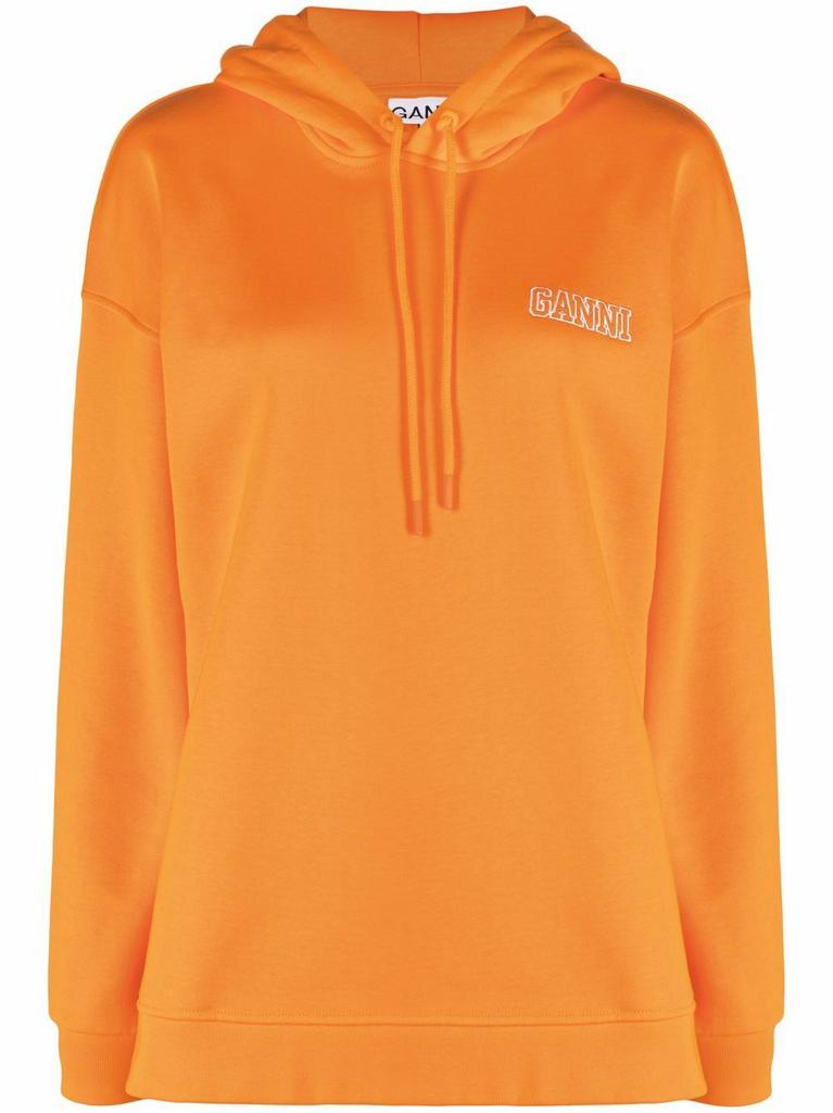 Ganni Womens Orange Cotton Sweatshirt商品第1张图片规格展示