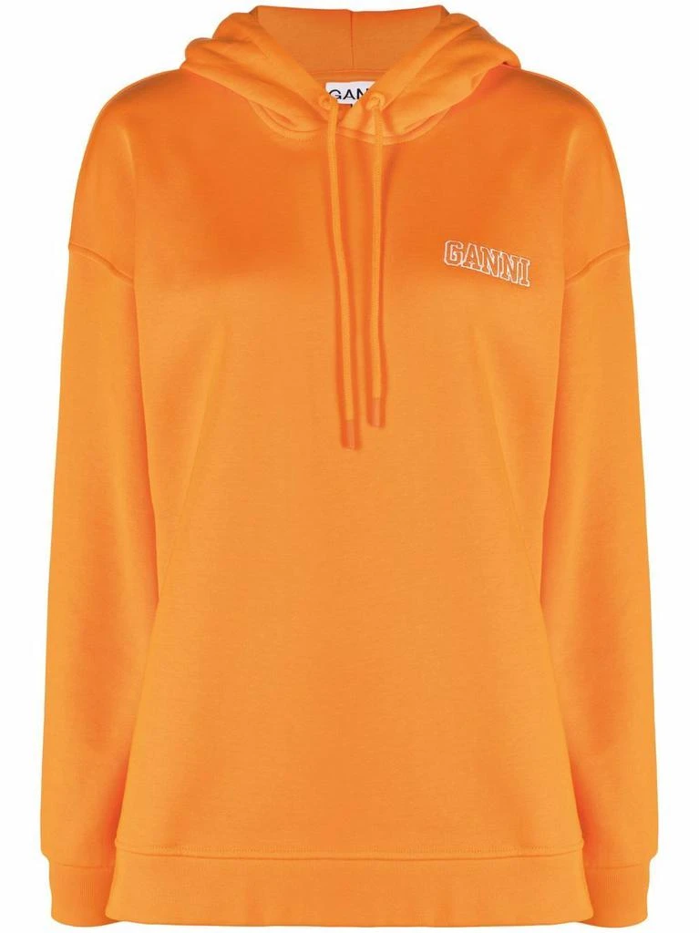 商品Ganni|Ganni Womens Orange Cotton Sweatshirt,价格¥1783,第1张图片