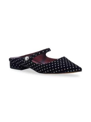 商品Kate Spade|Meg Velvet Mules,价格¥599,第2张图片详细描述