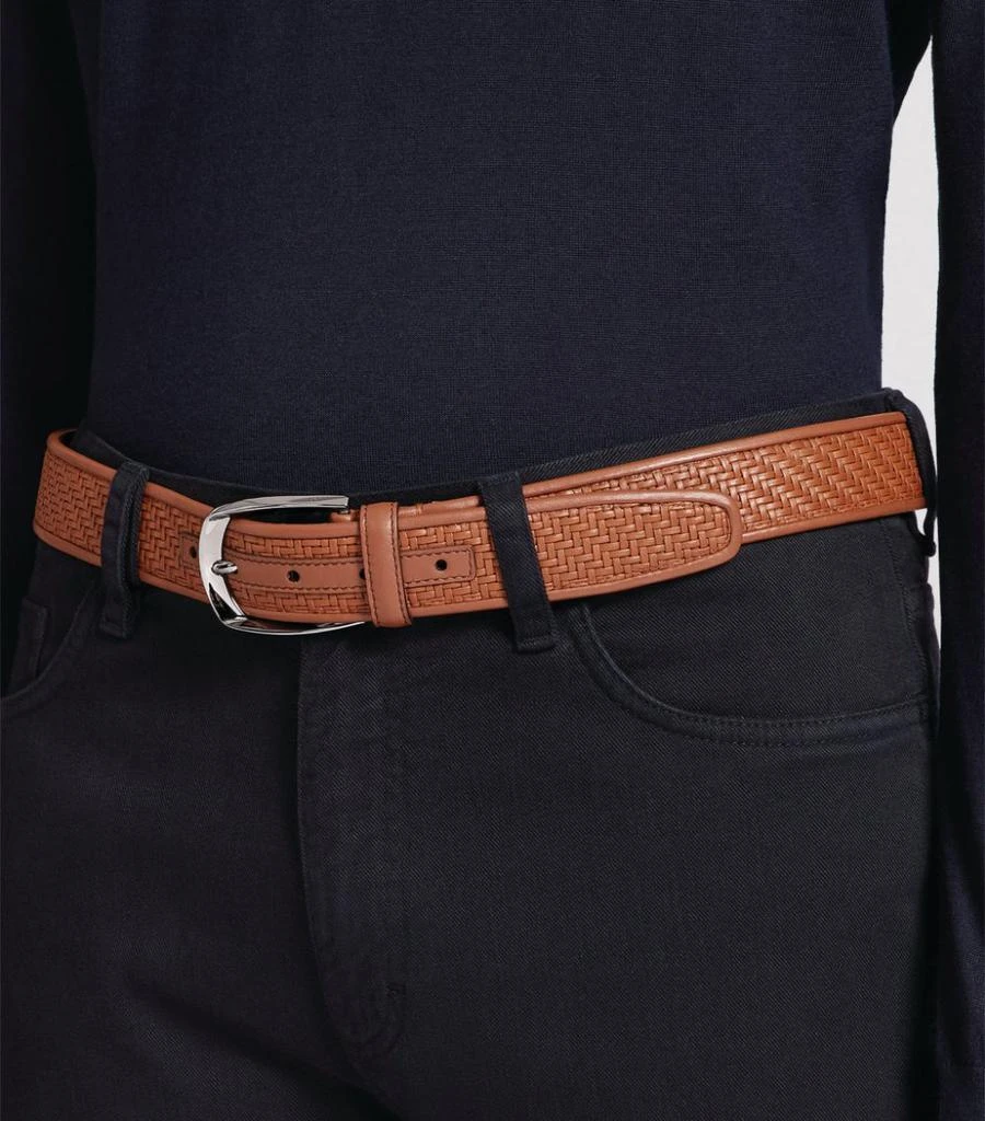 商品Zegna|Leather PELLETESSUTA Belt,价格¥4545,第3张图片详细描述