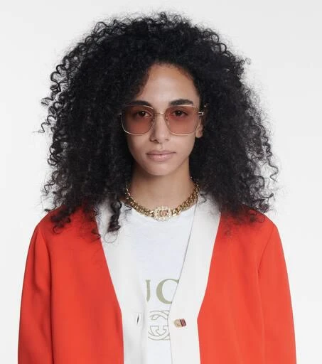 商品Gucci|Wire sunglasses,价格¥2082,第3张图片详细描述