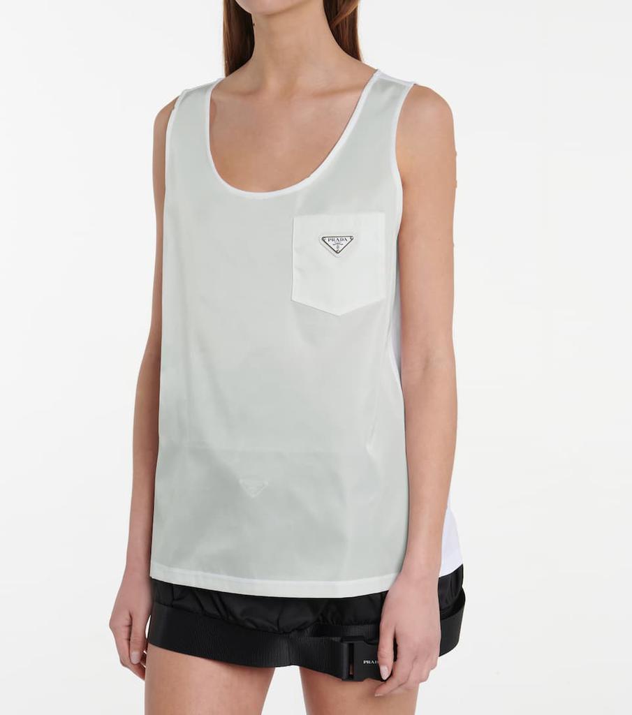 Nylon and cotton tank top商品第4张图片规格展示