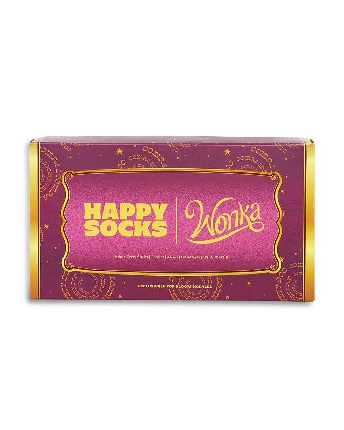 商品Happy Socks|WONKA x Happy Socks Gift Set, Pack of 3 - 100% Exclusive,价格¥88,第2张图片详细描述