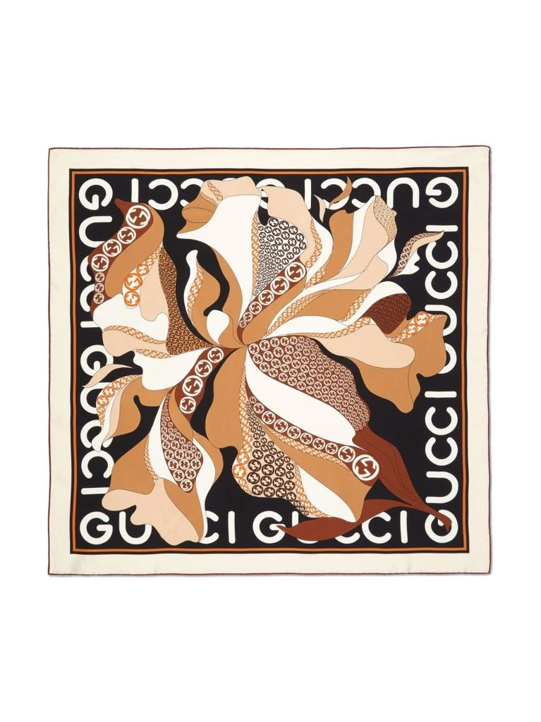 商品Gucci|GUCCI - Printed Silk Scarf,价格¥3784,第1张图片