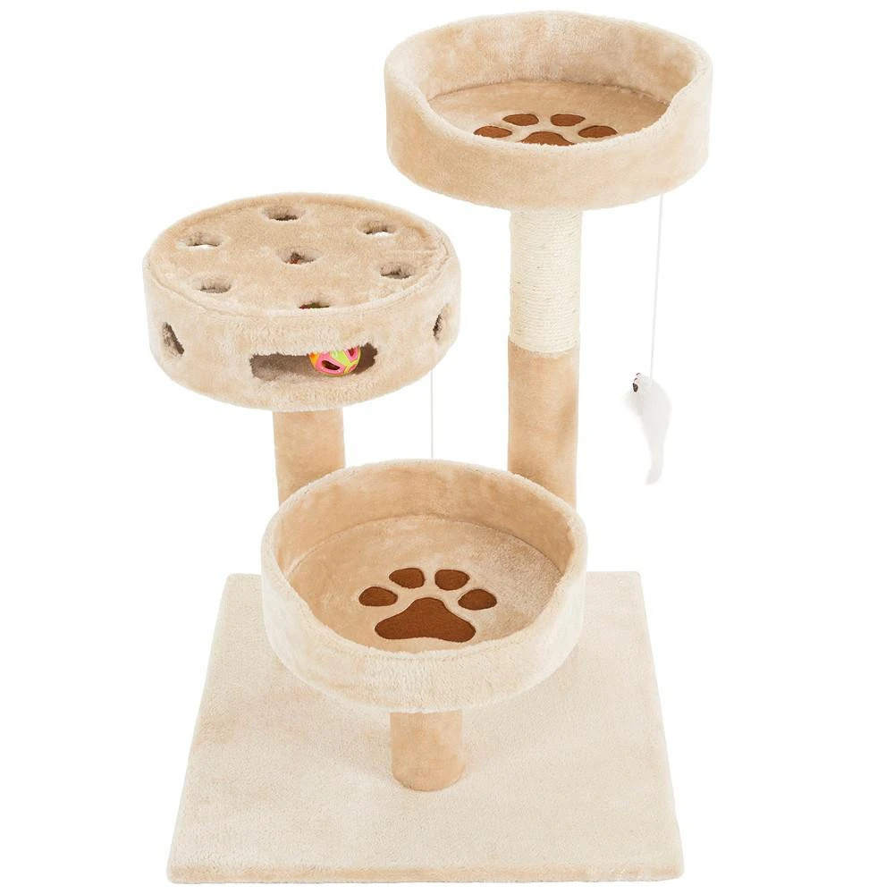 商品Trademark Global|Cat Tree 3 Tier By Petmaker,价格¥452,第5张图片详细描述