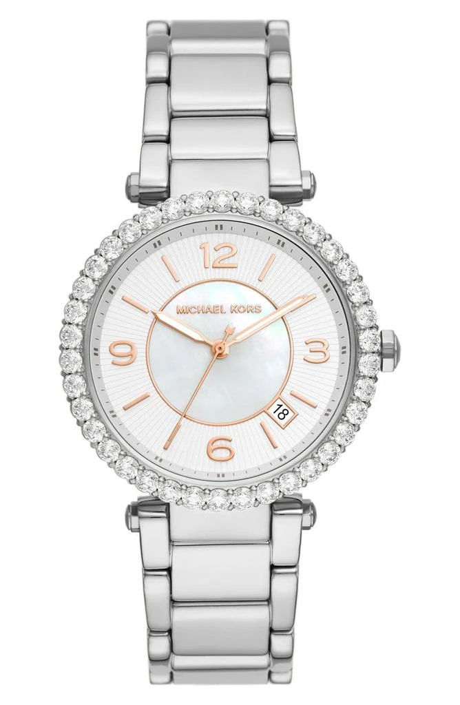 商品Michael Kors|Parker Pavé Bracelet Watch, 38mm,价格¥976,第1张图片