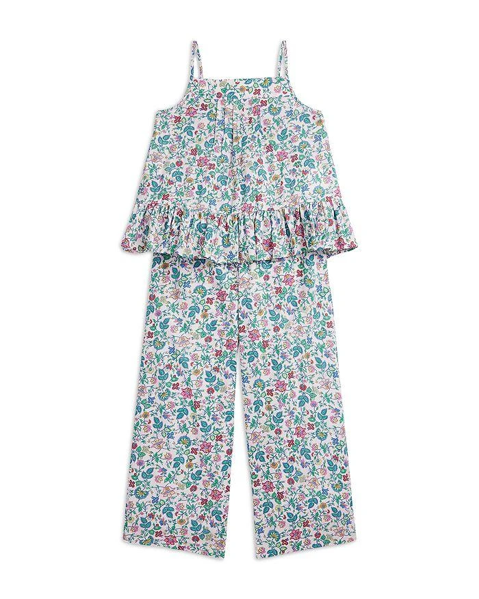 商品Ralph Lauren|Girls' Floral Cotton Batiste Top & Pant Set - Little Kid, Big Kid,价格¥353,第1张图片