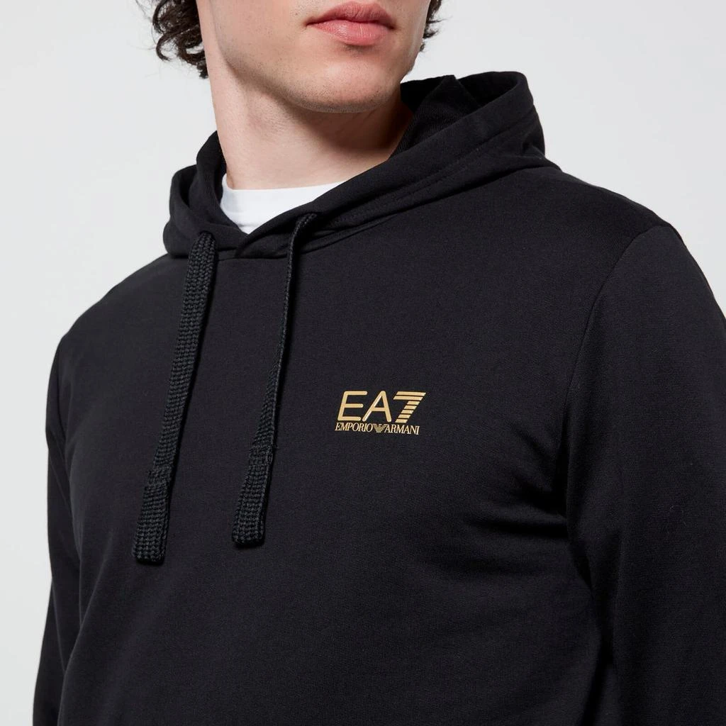 商品EA7|EA7 Men's Core Identity French Terry Hoodie - Black/Gold,价格¥433,第4张图片详细描述