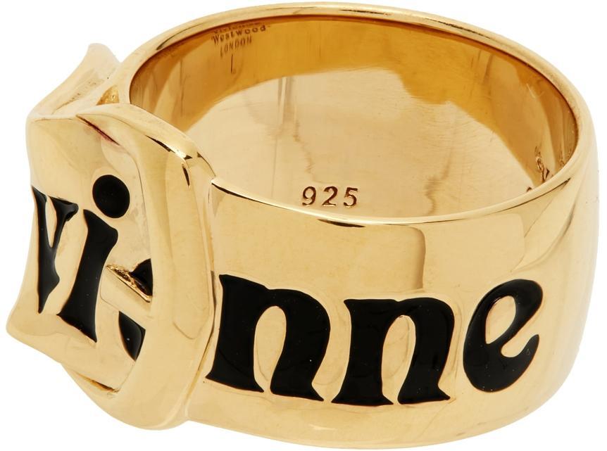 商品Vivienne Westwood|Gold Belt Ring,价格¥1724,第5张图片详细描述