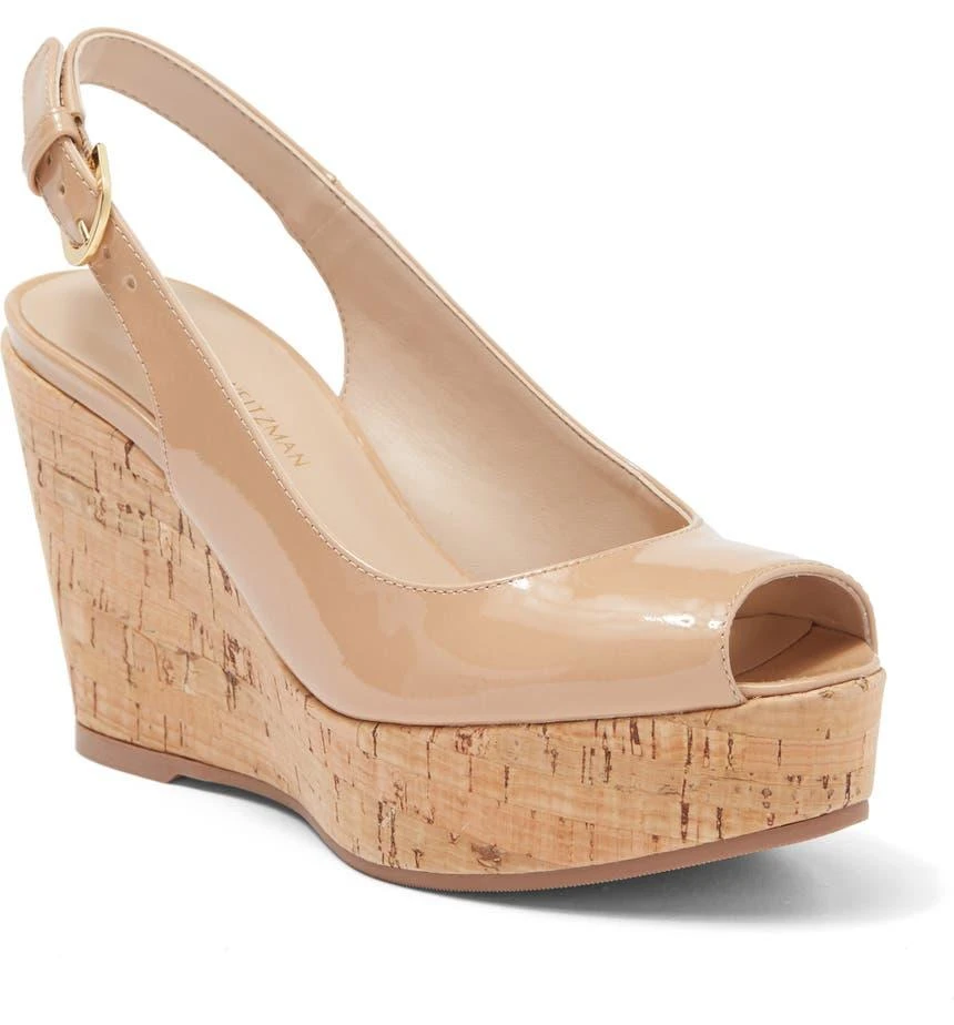 商品Stuart Weitzman|Platform Wedge Sandal,价格¥1428,第1张图片