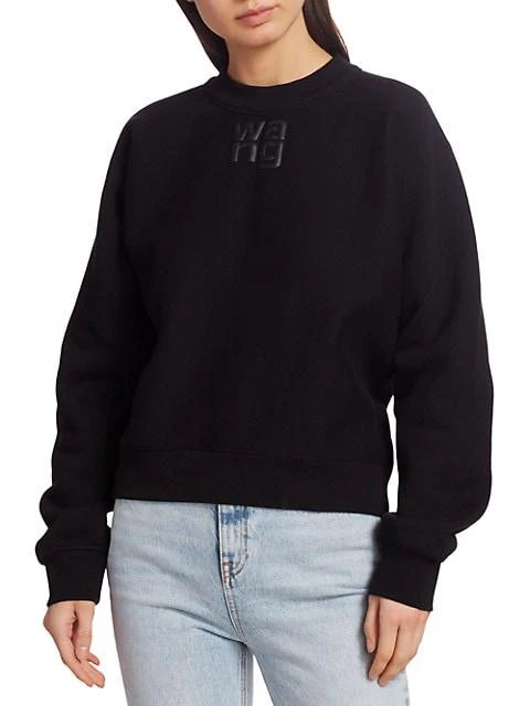 商品Alexander Wang|Logo Terry Crewneck Sweatshirt,价格¥1377,第3张图片详细描述