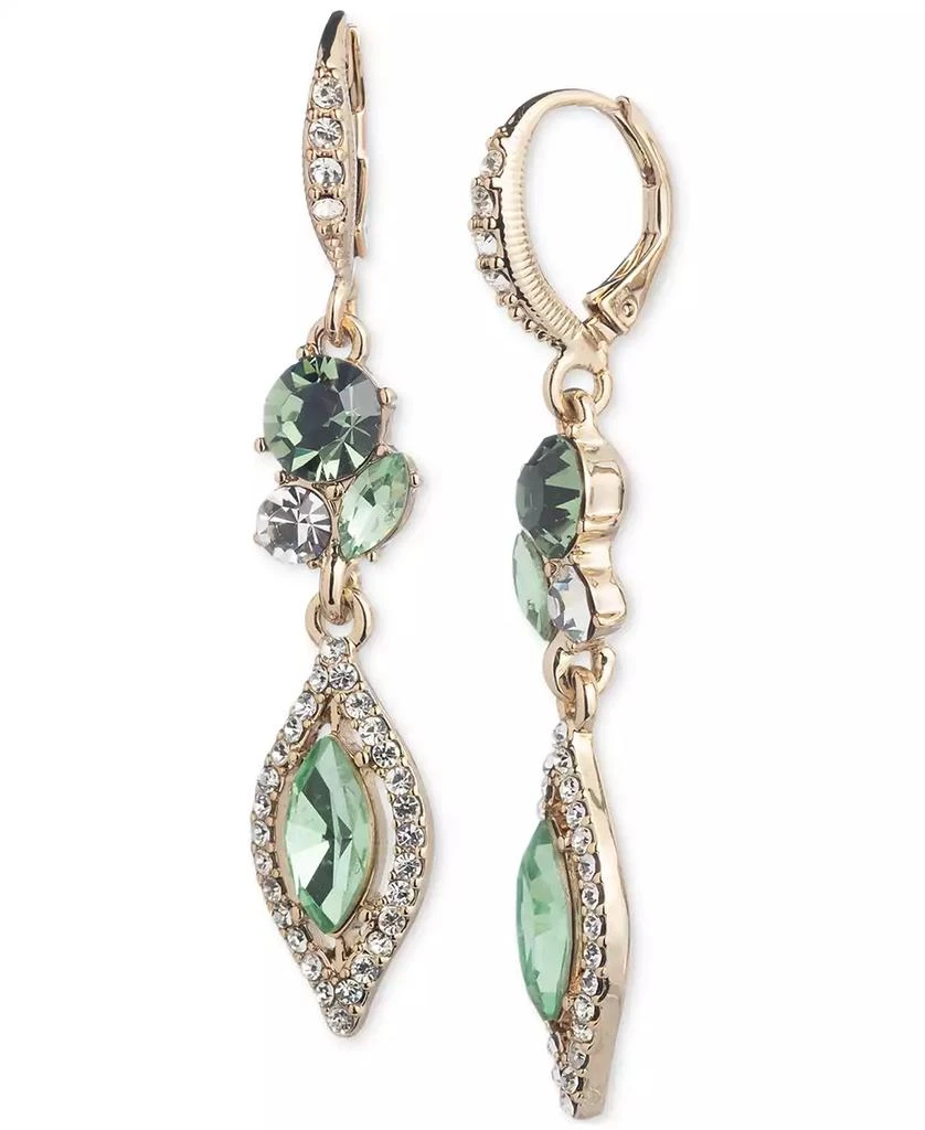 商品Givenchy|Gold-Tone Pavé & Color Crystal Double Drop Earrings,价格¥255,第1张图片