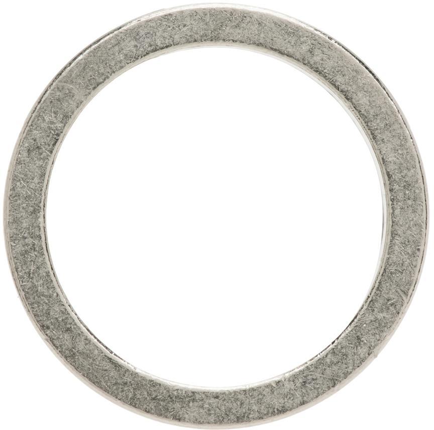商品[国内直发] MAISON MARGIELA|SIlver 5mm Logo Ring,价格¥1051,第2张图片详细描述