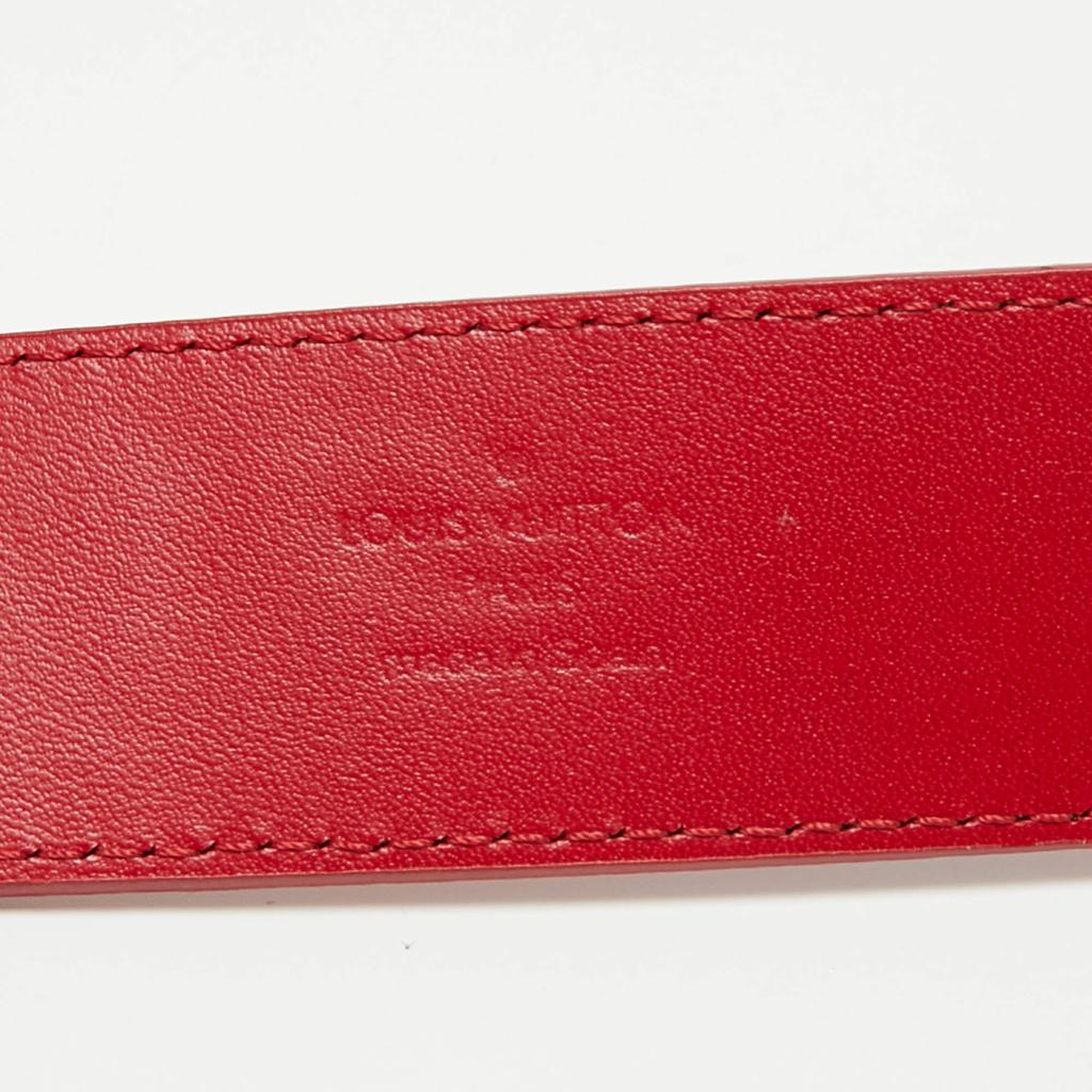 Louis Vuitton Red Leather New Wave Belt 85CM商品第4张图片规格展示