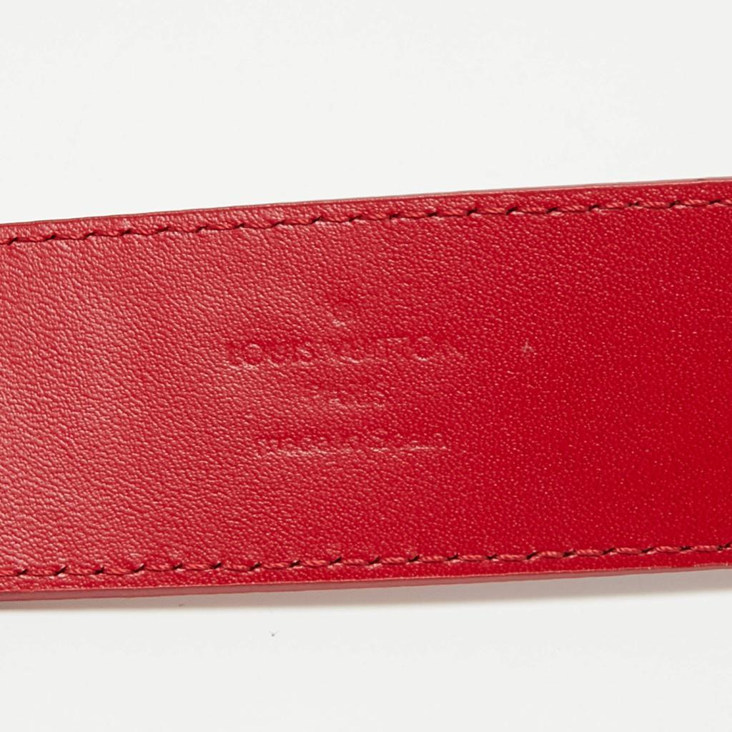 商品[二手商品] Louis Vuitton|Louis Vuitton Red Leather New Wave Belt 85CM,价格¥3502,第6张图片详细描述