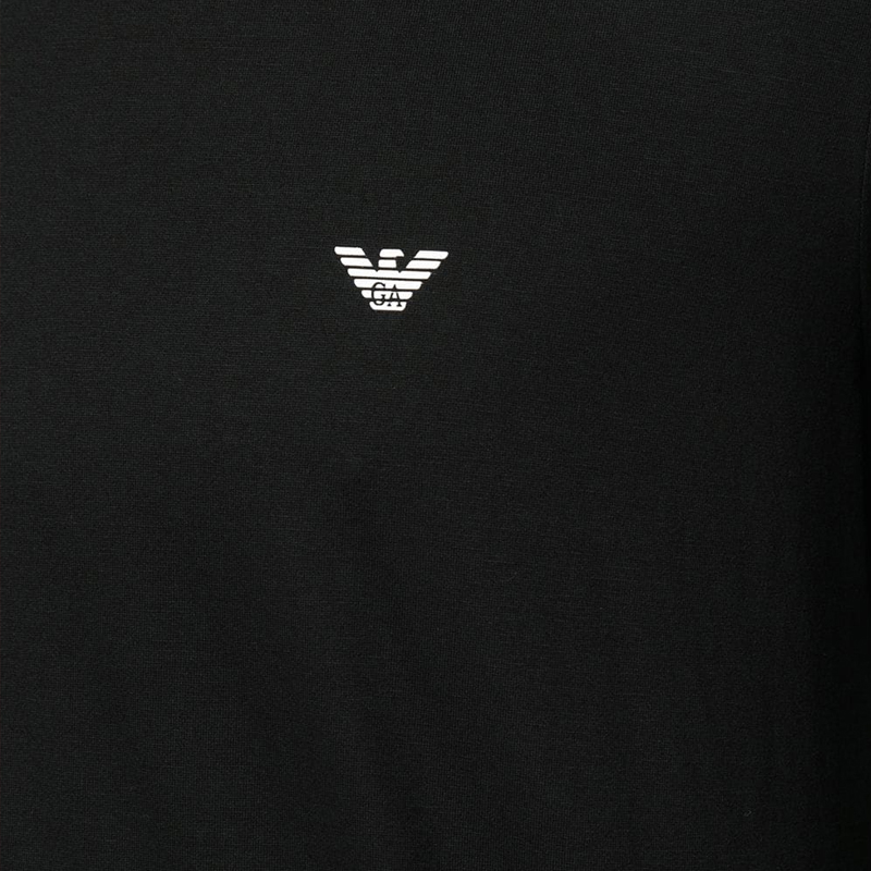 EMPORIO ARMANI 安普里奥·阿玛尼 男士黑色棉质T恤 8N1D61-1JNQZ-0999商品第2张图片规格展示